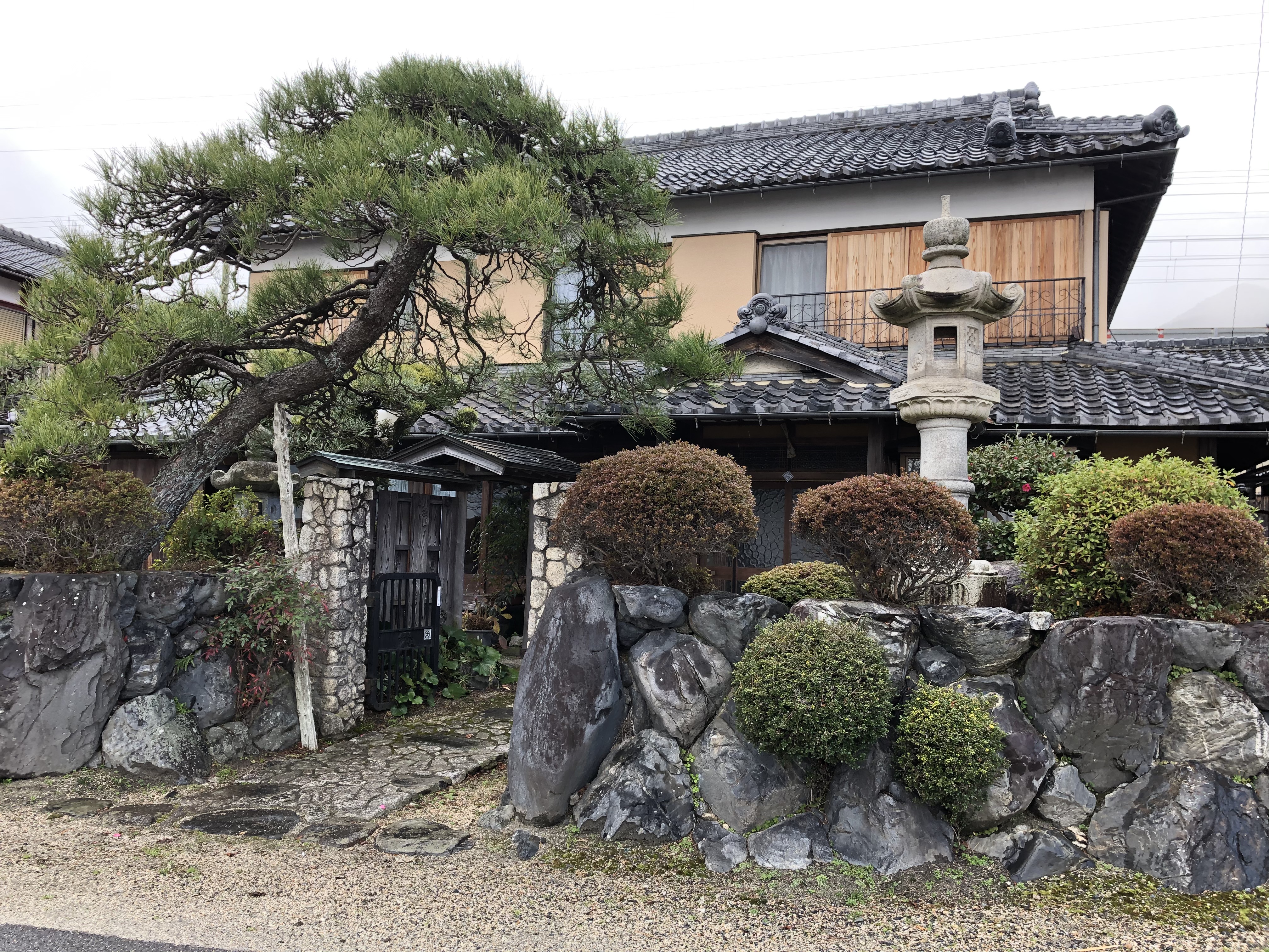 Shiga-ken Otsu lake Biwa saide Old House